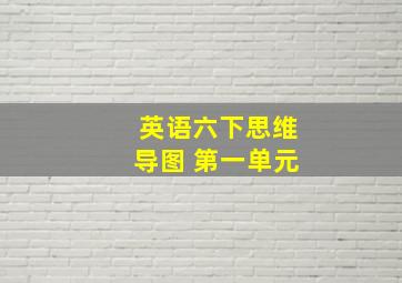 英语六下思维导图 第一单元